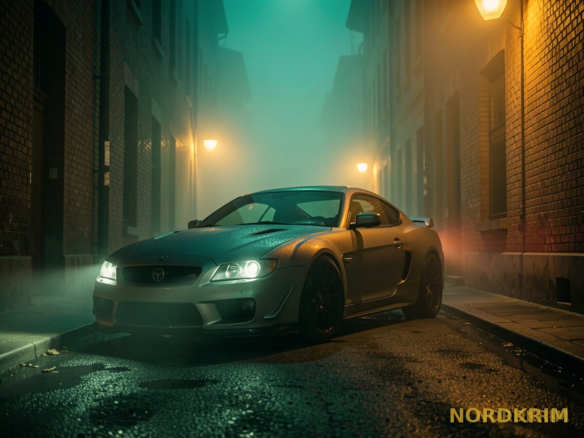 A tuned sports car from the NORDKRIM garage